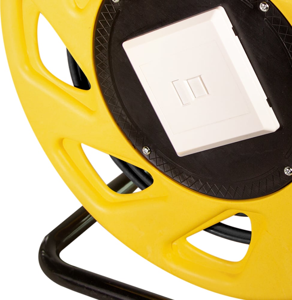 Cavo Patch Cat.7 Plug RJ45 S/FTP TPE con Avvolgicavo 60m Nero LOGILINK - immagine 2