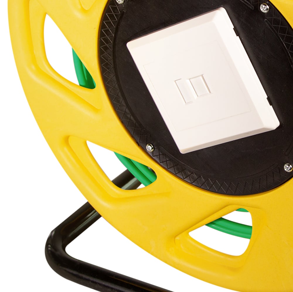 Cavo Patch Cat.7 Plug RJ45 S/FTP PUR con Avvolgicavo 60m Verde LOGILINK - immagine 2