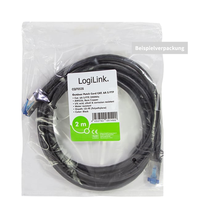Cavo Patch di Rete da Esterno Cat.6A S/FTP in Rame 20m LOGILINK - immagine 2