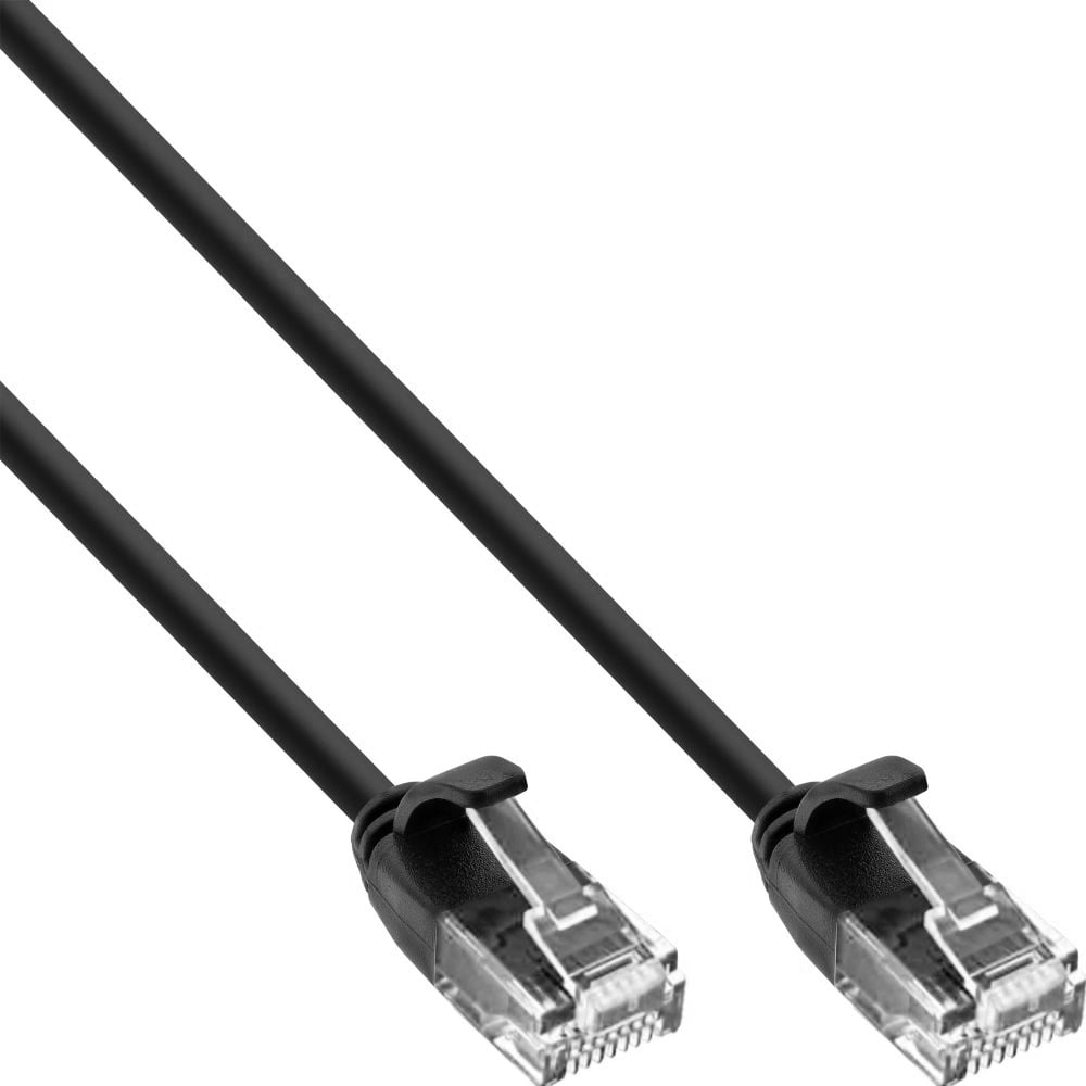 Cavo Patch di Rete Cat.6 UTP Slim 10m Nero TECHLY PROFESSIONAL - immagine 2