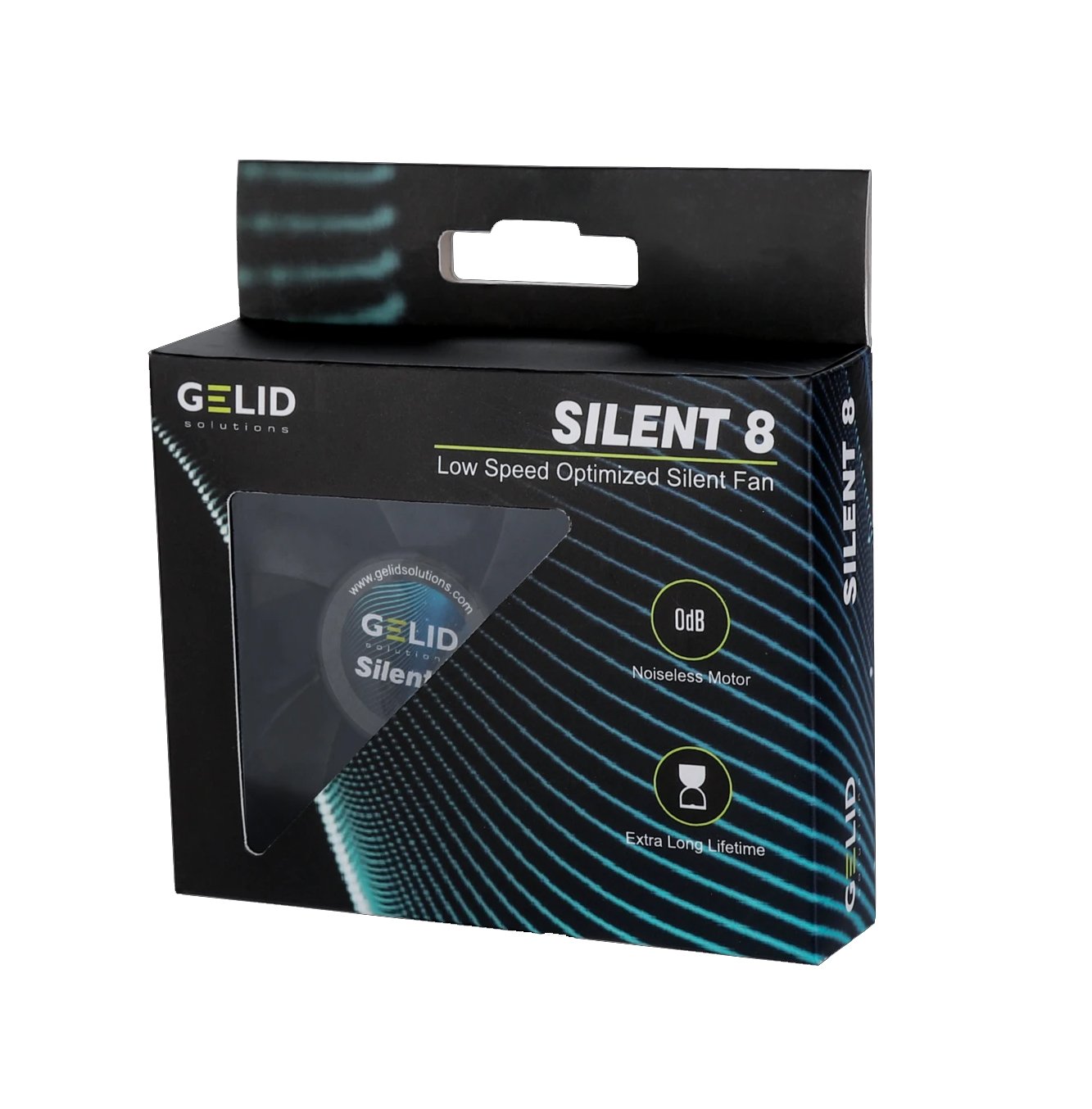 Dissipatore Ventola Silent ad Alto Flusso 80x80x25 12V GELID SOLUTIONS - immagine 2