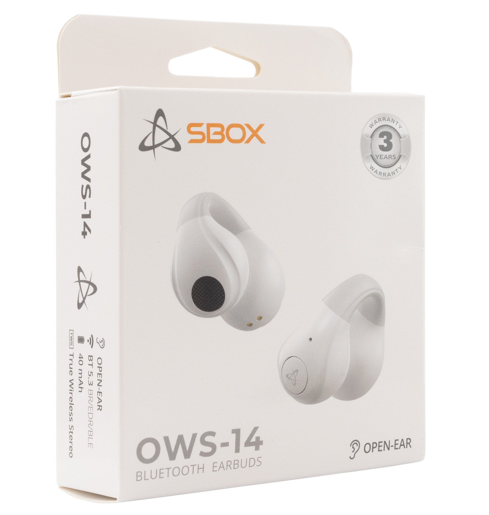 Cuffie Auricolari Bluetooth con Microfono EB-OWS14 Bianco SBOX - immagine 2