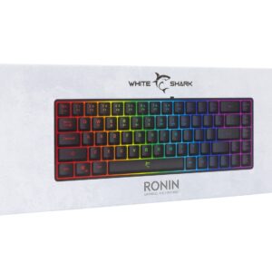 Tastiera Gaming USB 68 Tasti con Retroilluminazione LED RGB Nero WHITE SHARK