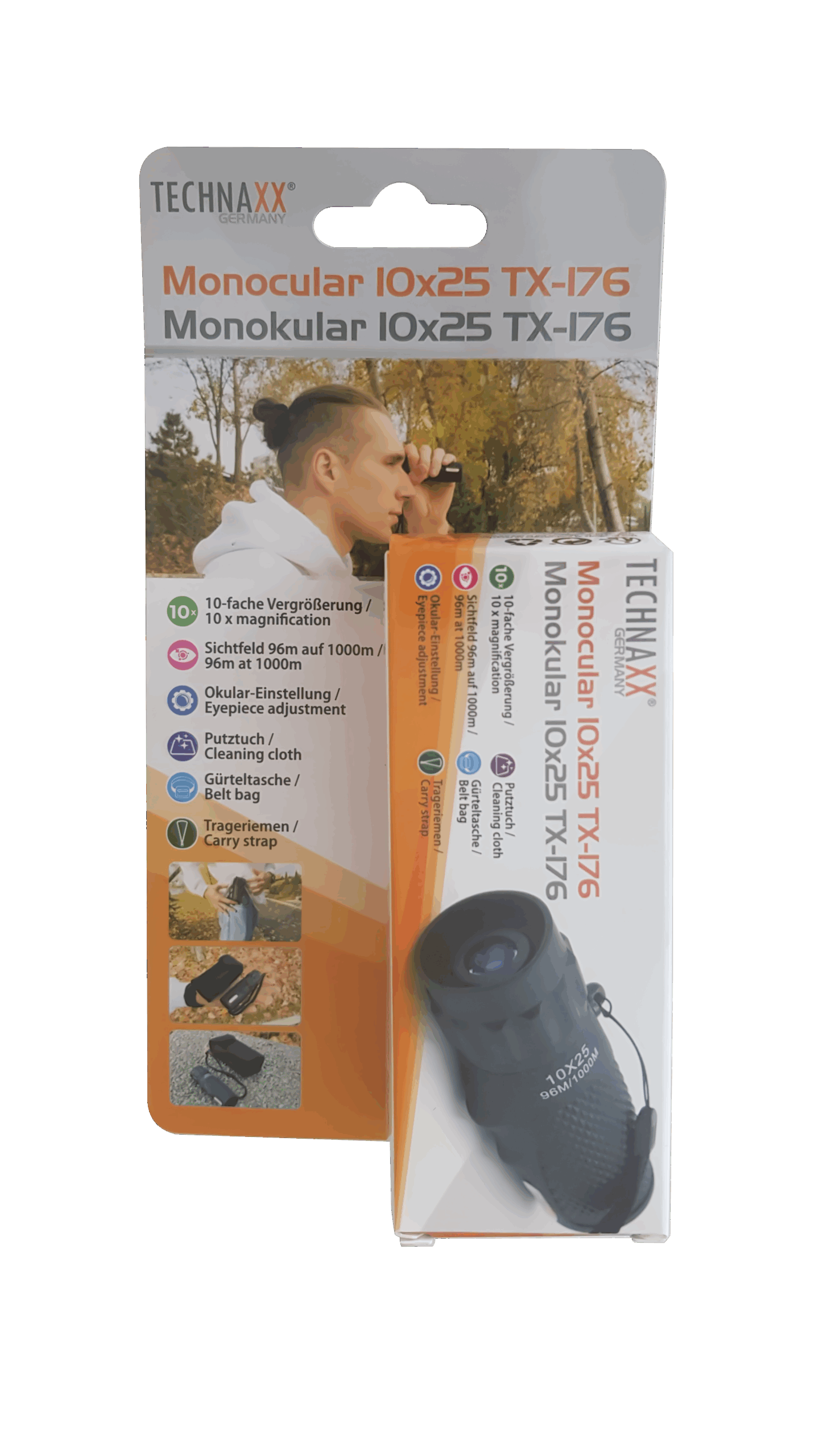 Telescopio Monoculare Ingrandimento 10x, TX-176 TECHNAXX - immagine 2