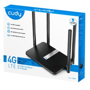 Router Wi-Fi Dual Band 4G LTE AC1200, LT500 CUDY