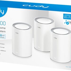 Sistema Wi-Fi 6 Mesh AX1800 Dual Band per Tutta la Casa, M1800 3pz CUDY