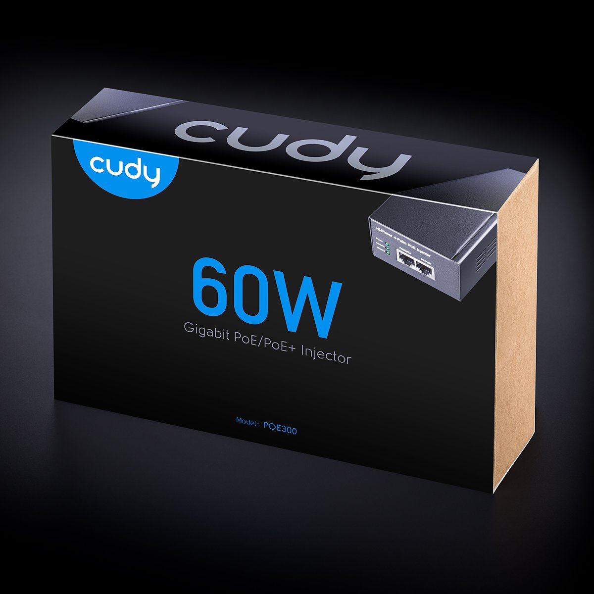 Iniettore Gigabit PoE++ da 60W fino a 100m, POE300 CUDY - immagine 2