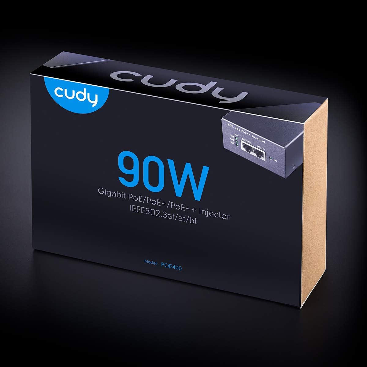 Iniettore Gigabit PoE/PoE+/PoE++ da 90W fino a 100m, POE400 CUDY - immagine 2
