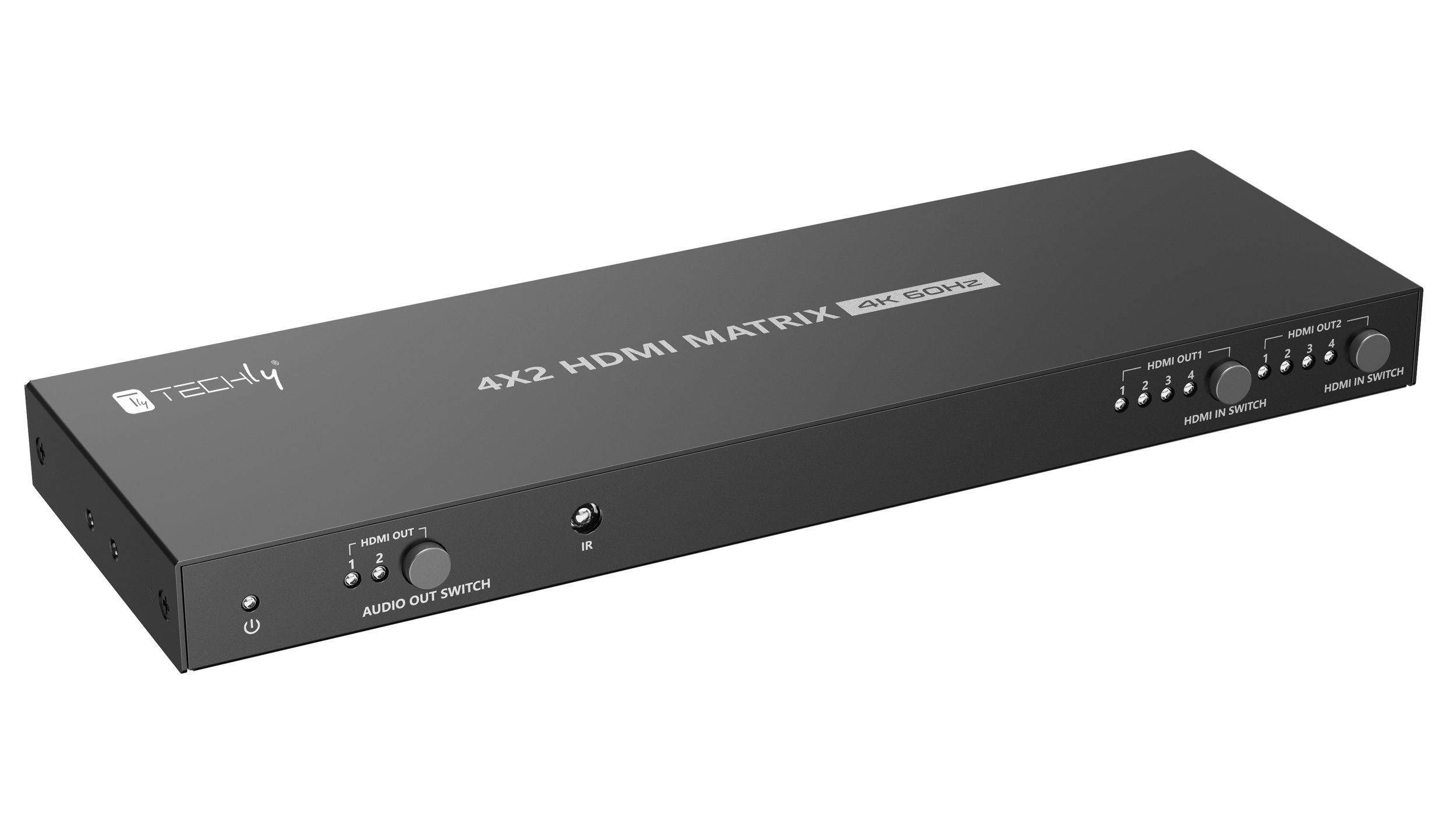 Switch Matrix HDMI2.0 4x2 4K@60 Hz TECHLY - immagine 2