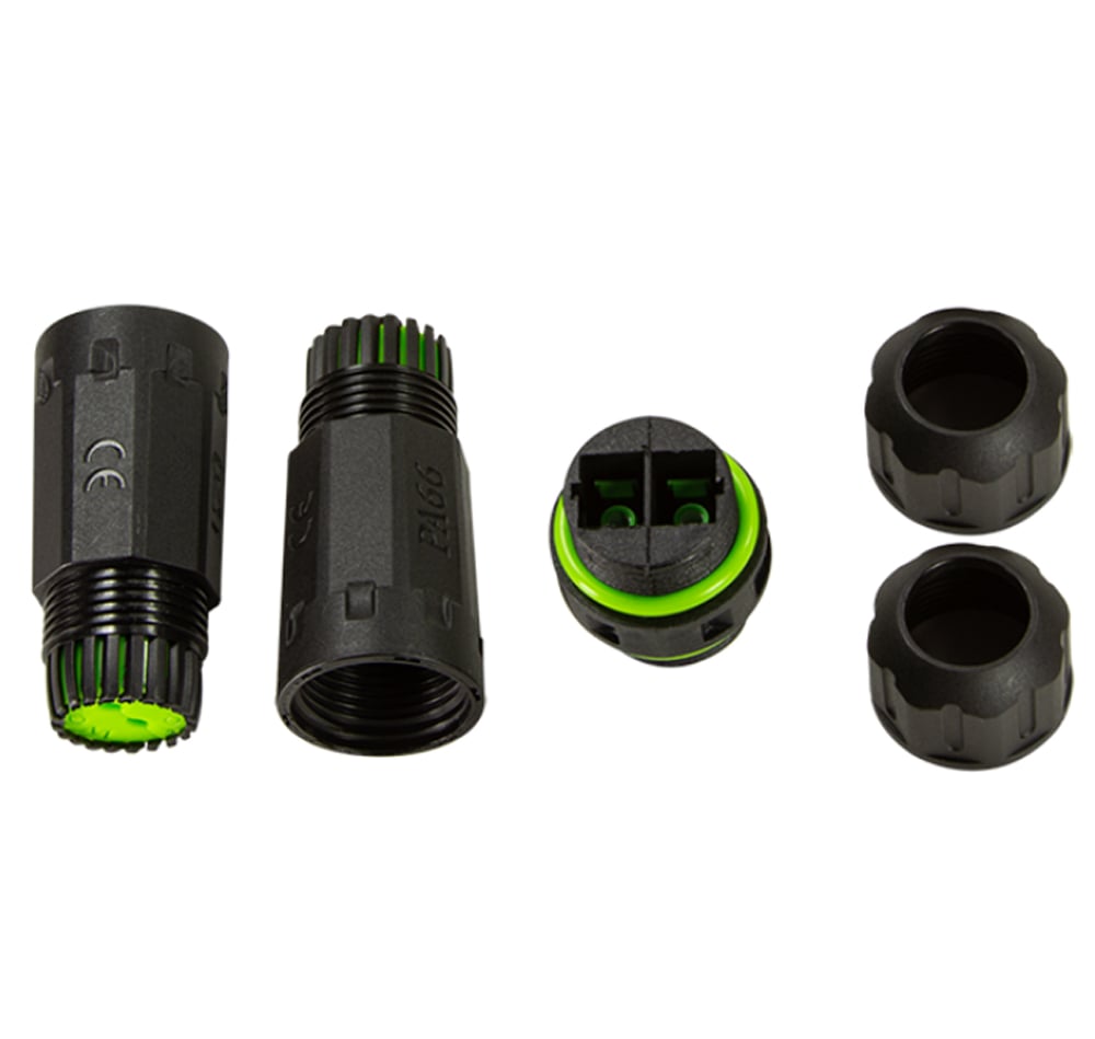 Connettore Fibra Ottica SC Duplex Impermeabile IP68 con Due Pressacavi LOGILINK - immagine 2