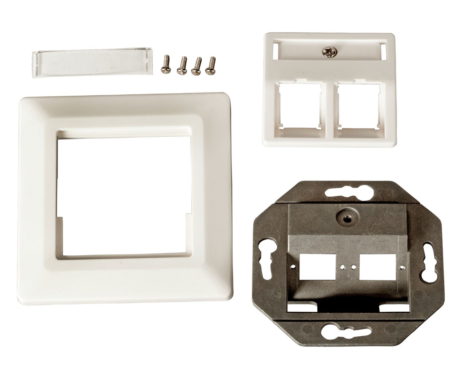 Presa a Muro per 2 Adattatori in Fibra Ottica E2000®simplex SC simplex o LC duplex OEM - immagine 2