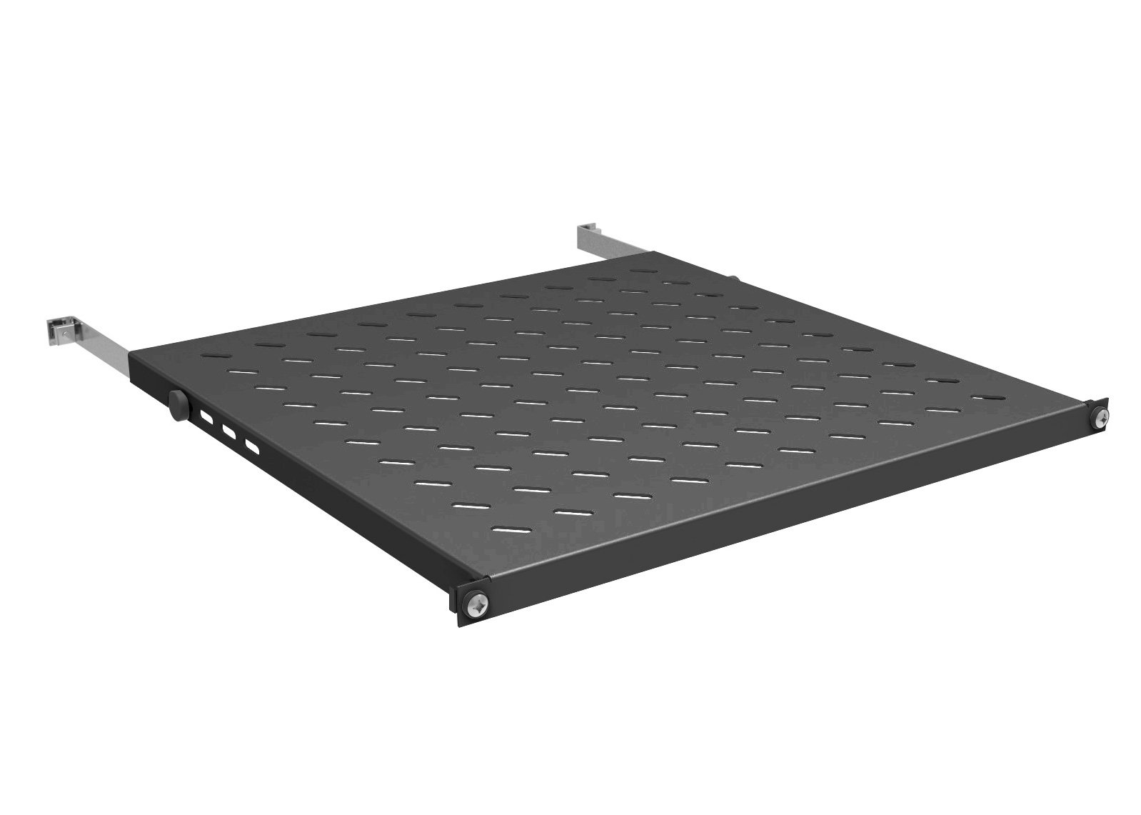 Mensola per Rack 19'' 350-450 mm 0.5U Nero 4 Punti OEM - immagine 2