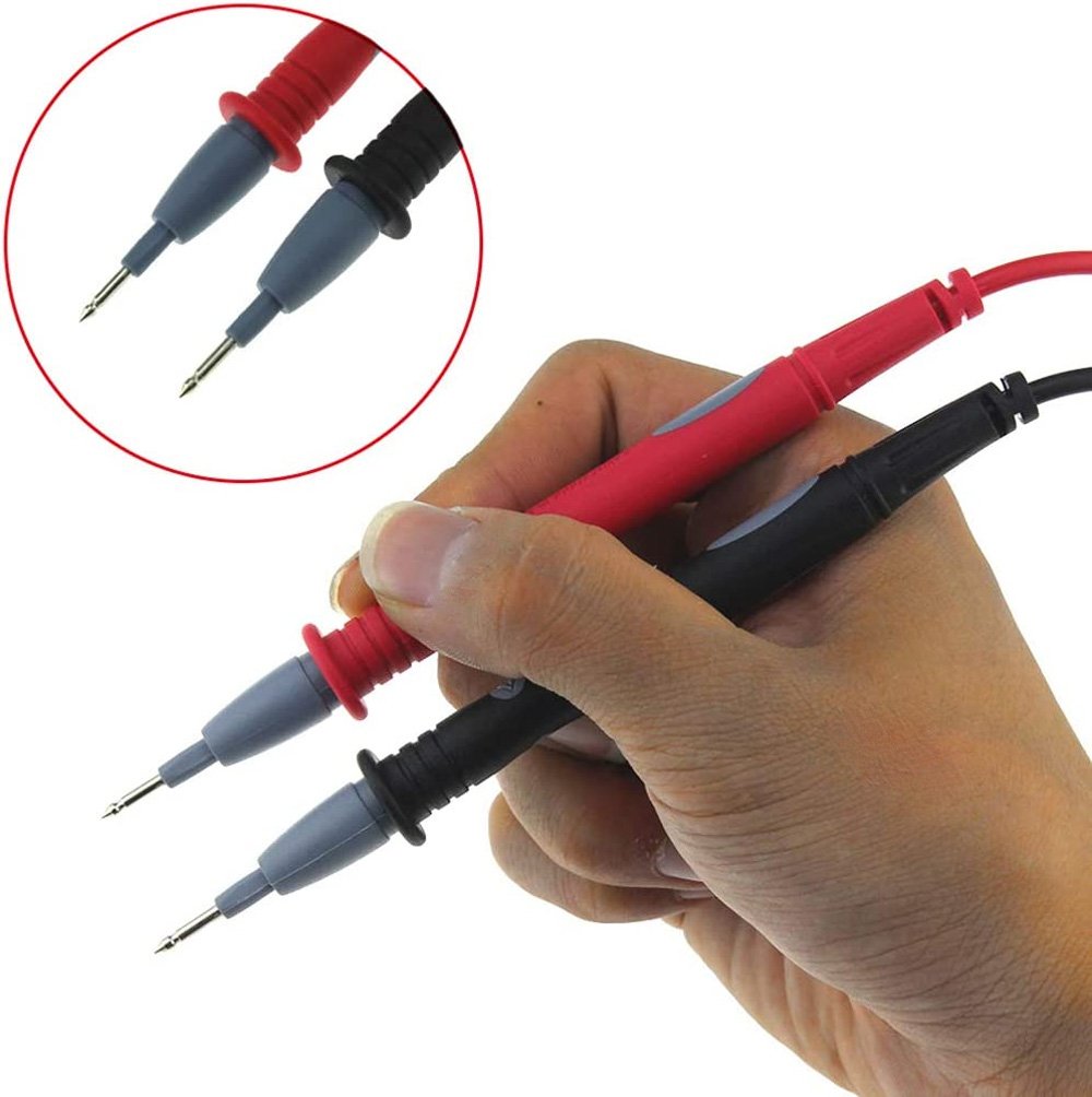 Coppia Puntali per Tester Multimetro CAT.III 1000V Cavi di Prova KPS - immagine 2
