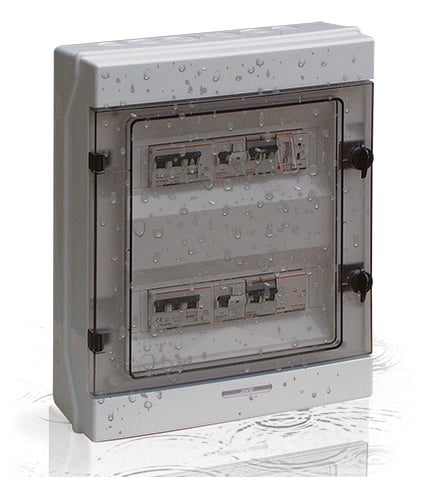 Quadro Elettrico IP65 da Parete 24 Moduli DIN AVE - immagine 2