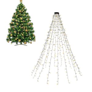 Catena Luminosa 400 Luci LED IP44 Bianco Caldo per Albero con Anello GOOBAY