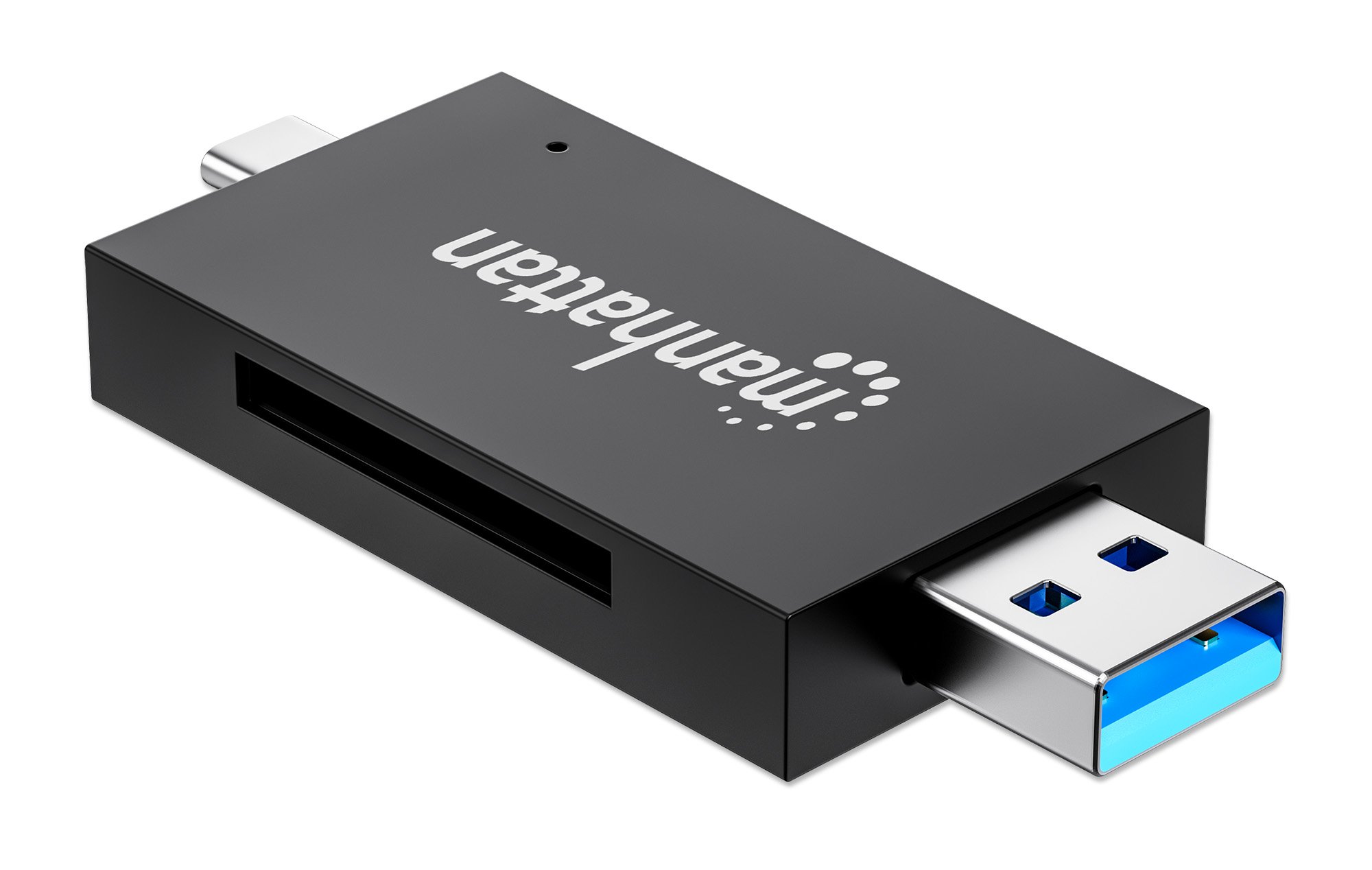 Lettore/Scrittore USB 3.0 Combo USB-C™/USB-A Multi-Schede MANHATTAN - immagine 3