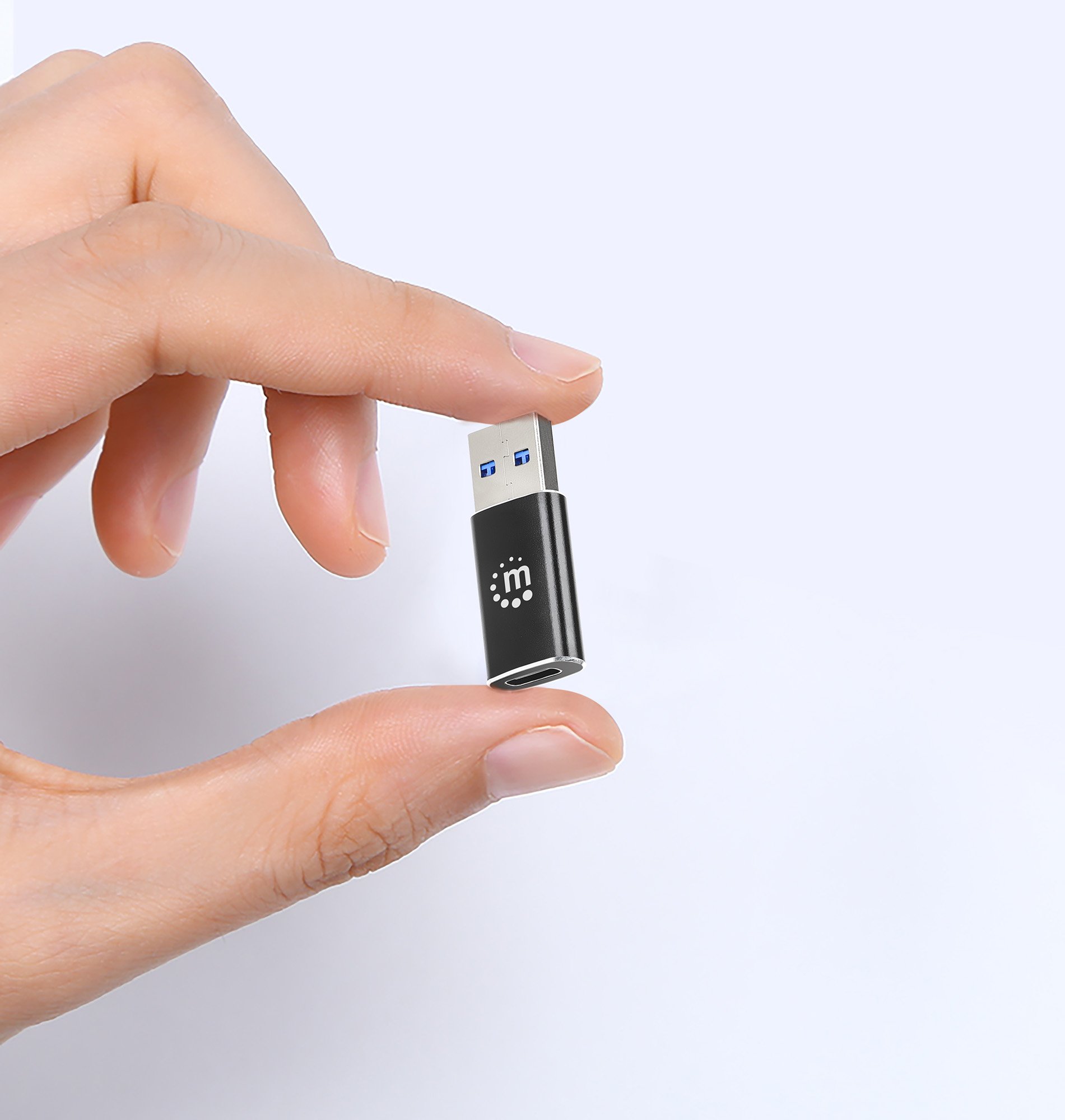 Adattatore Convertitore USB 3.2 USB-A Maschio a USB-C™ Femmina MANHATTAN - immagine 3