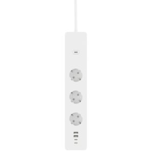 Multipresa Intelligente 3 Prese Schuko 4 USB Controllo Vocale, R6132 WOOX