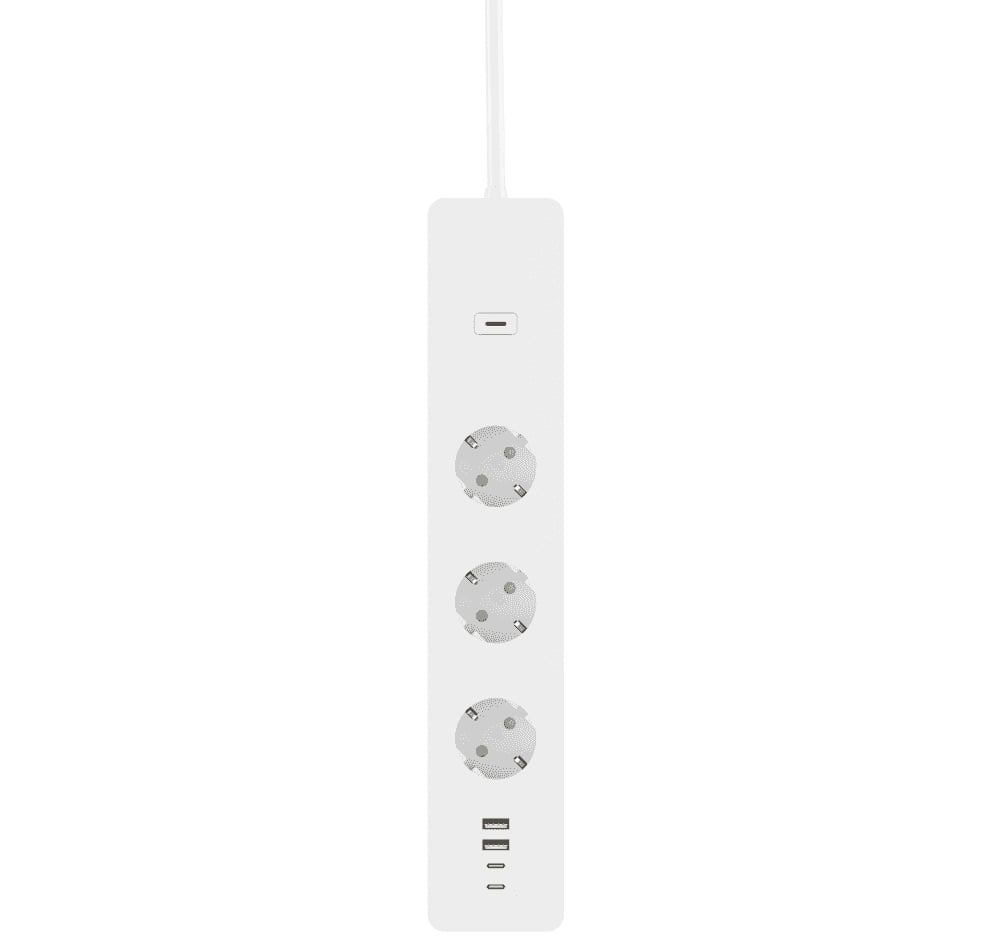 Multipresa Intelligente 3 Prese Schuko 4 USB Controllo Vocale, R6132 WOOX