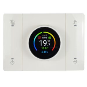 Domus T44 Cronotermostato WiFi Smart Connesso Rilevatore Umidit&agrave; Ambiente Bianco AVE