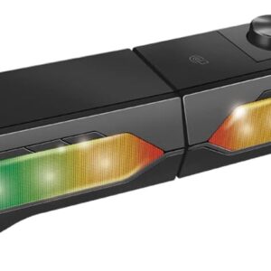 2 in 1 Gaming Sound System Soundbar e Speakers Bluetooth v5.0 Illuminazione RGB LOGILINK