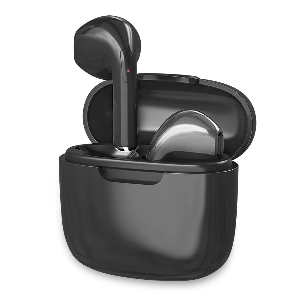 Auricolari Wireless BT v5.1 con Custodia di Ricarica 2 in 1 Nero FONTASTIC