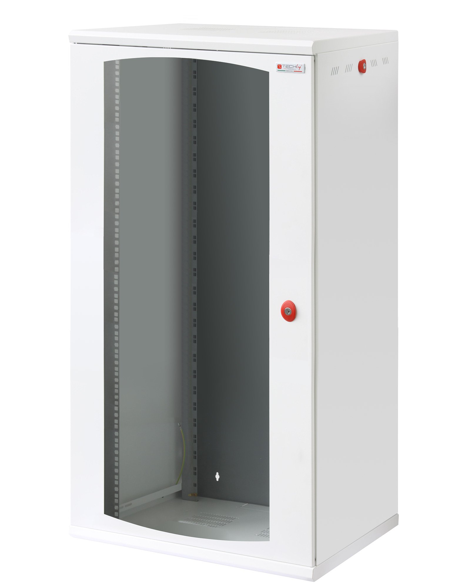 Armadio Rack 19'' a muro 22 unità sezione unica prof. 600mm Bianco TECHLY PROFESSIONAL