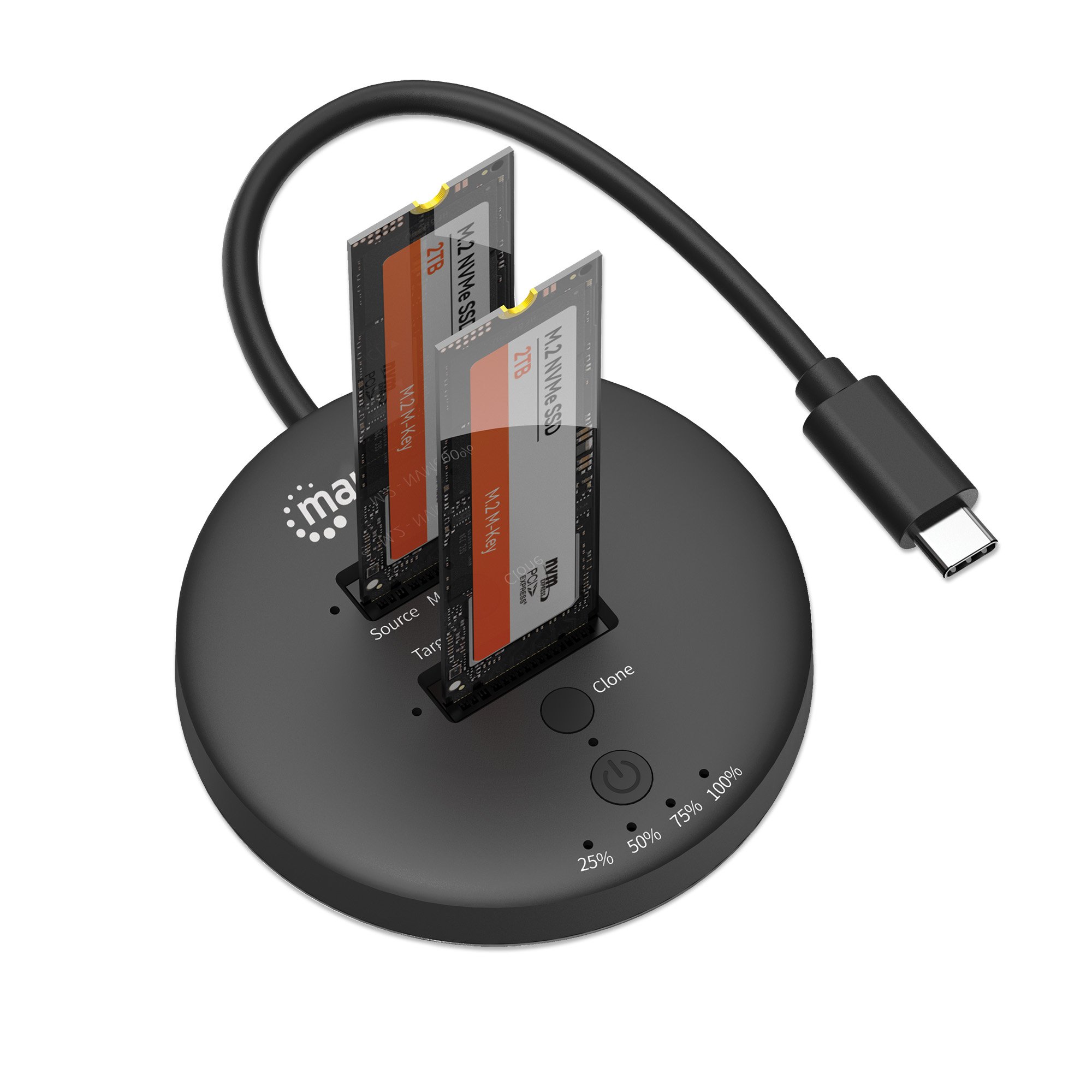 Docking Station Dual-Bay M.2 NVMe Clone SSD MANHATTAN - immagine 5