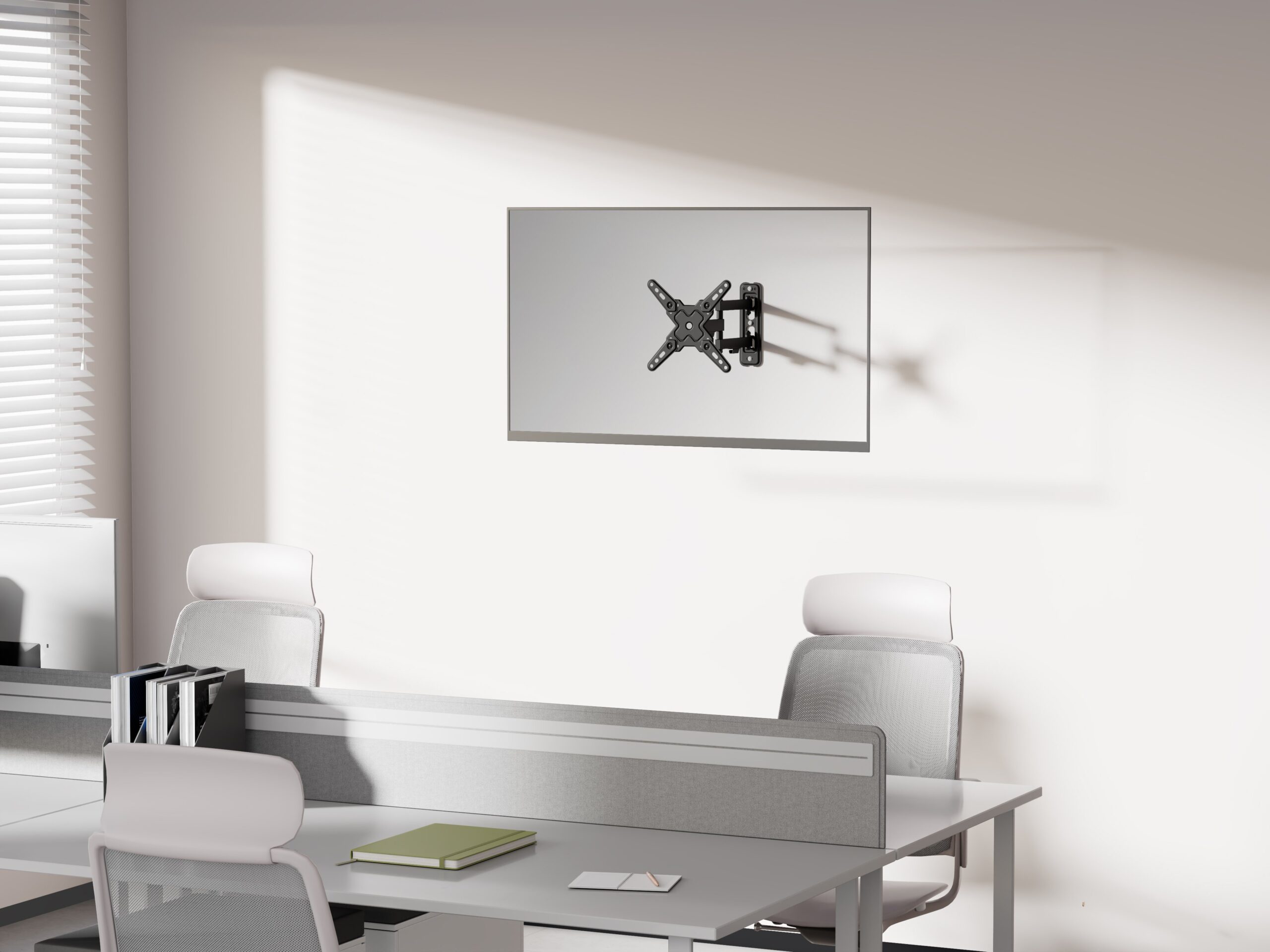 Supporto a Muro Universale 3 Snodi per TV LED-LCD 13-42'' Nero TECHLY - immagine 4