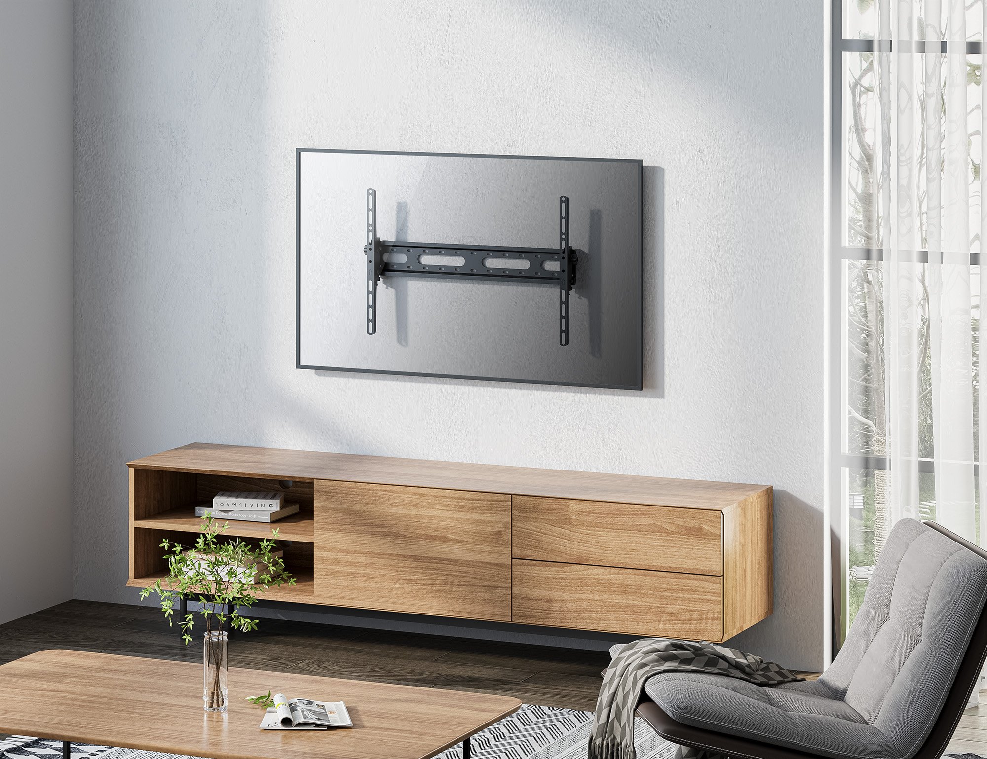 Staffa a Muro Inclinabile per TV 37-70'' MANHATTAN - immagine 4