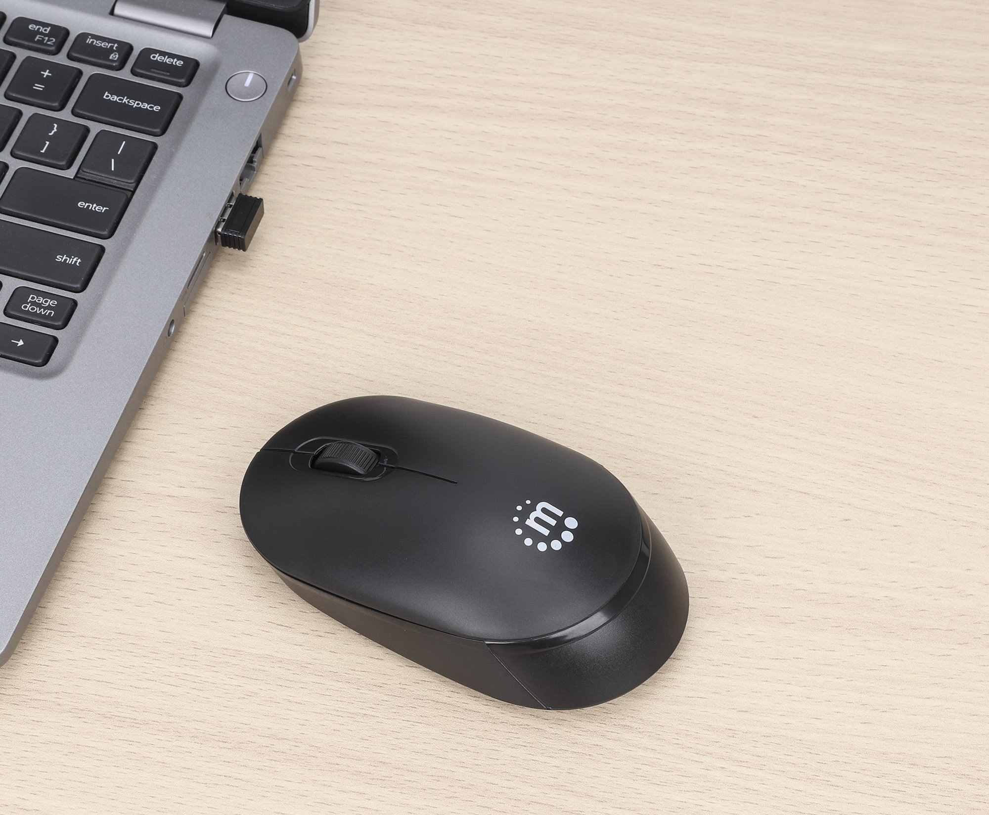 Mouse Ottico USB Wireless Performance III Nero MANHATTAN - immagine 4