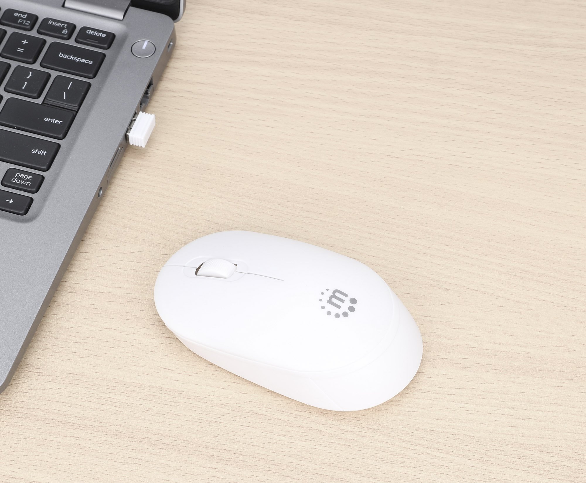 Mouse Ottico USB Wireless Performance III Bianco MANHATTAN - immagine 4