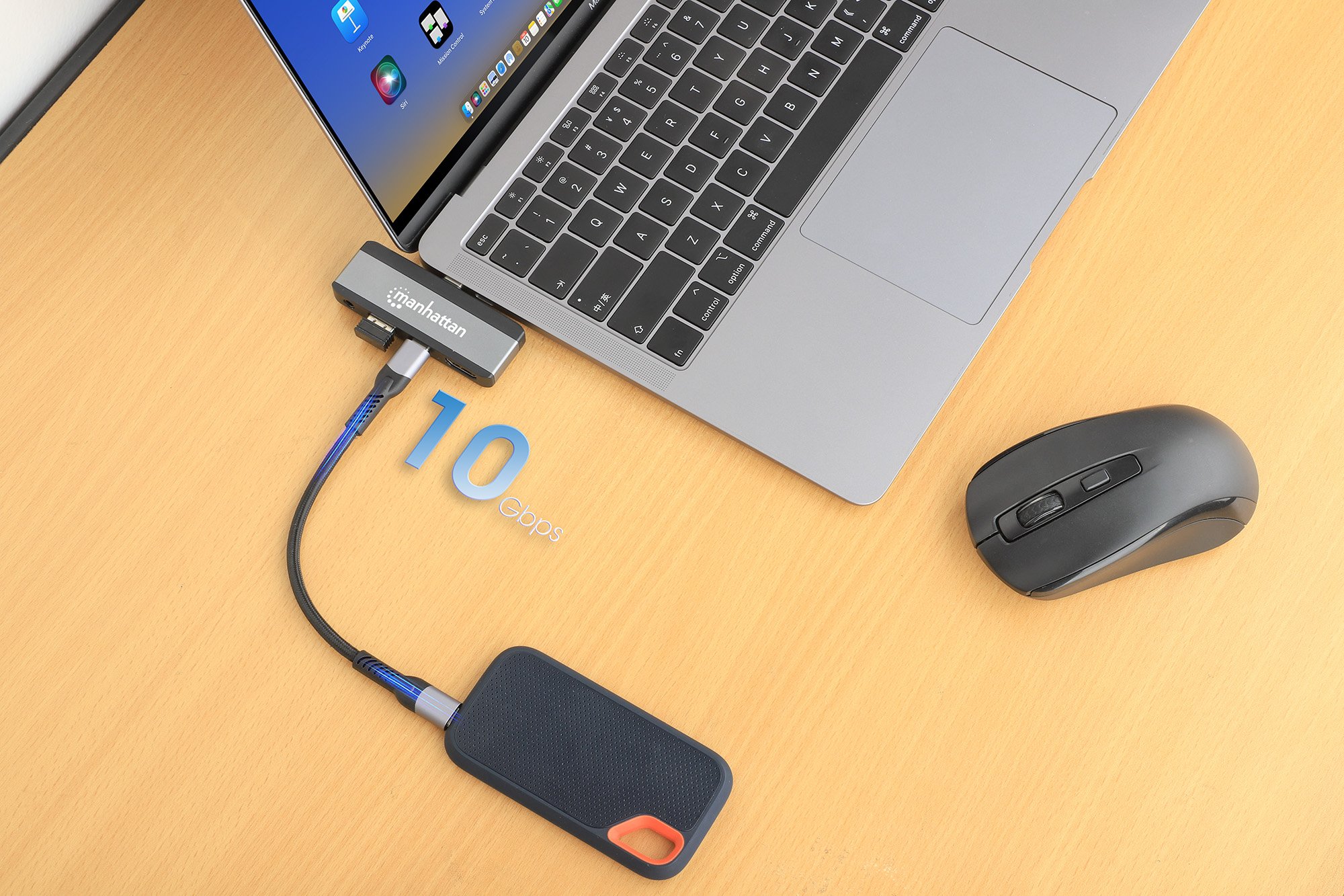 Docking Station da Viaggio USB-C™ PD a HDMI 4 in 1 MANHATTAN - immagine 5