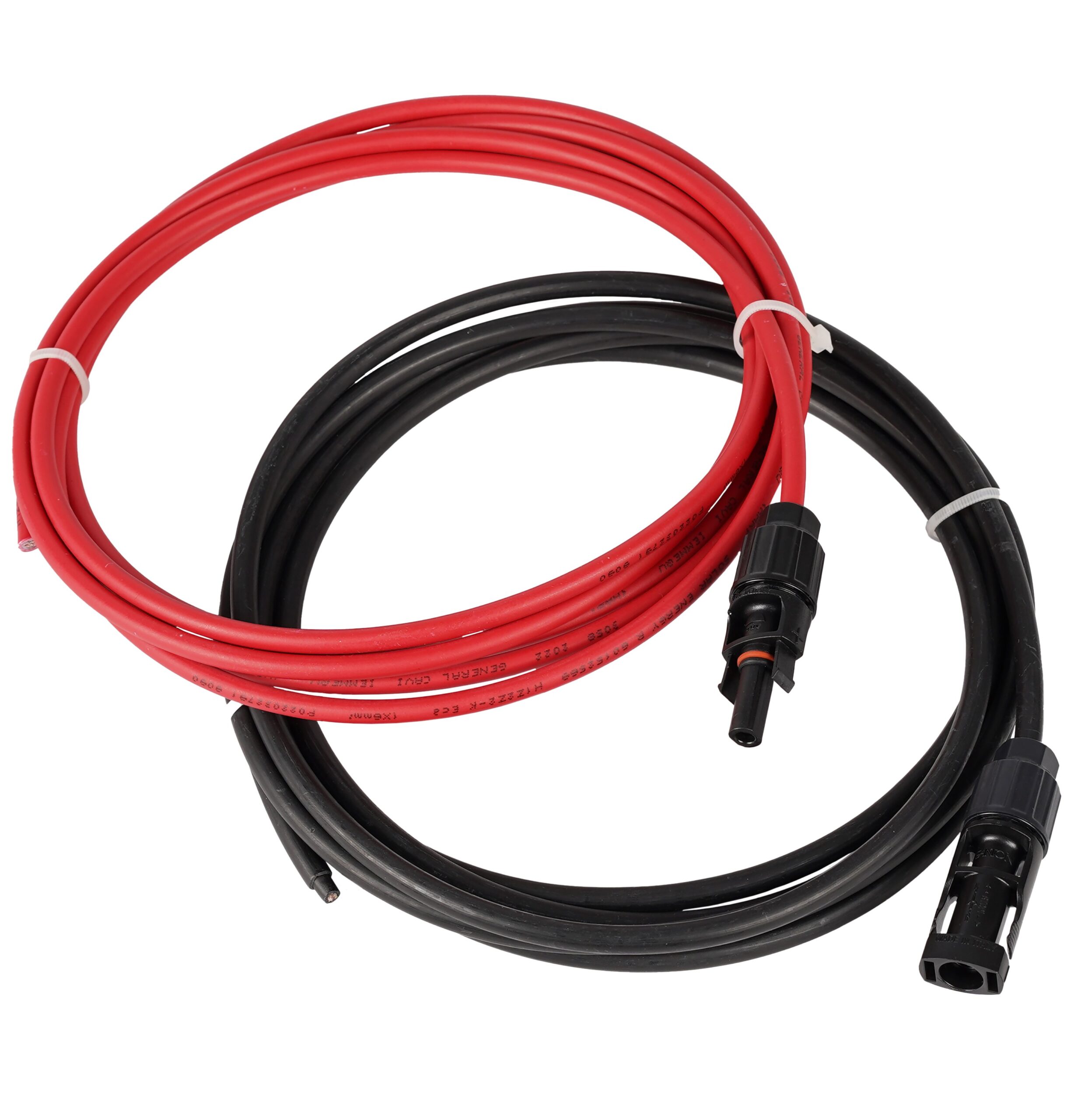 Coppia Cavi Fotovoltaico 4 mm² 1500V Maschio/Femmina ad Estremità da Assemblare 1m FME