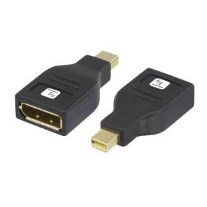 Adattatore DisplayPort F/Mini DisplayPort M (Thunderbolt) 4K Nero TECHLY