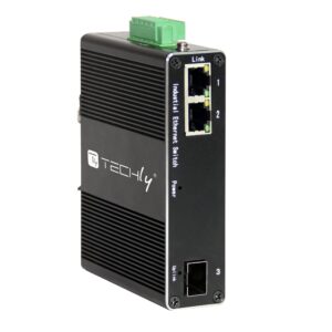 Convertitore Ethernet Industriale Gigabit 2 porte RJ45 a 1 porta SFP Non Gestito TECHLY PROFESSIONAL