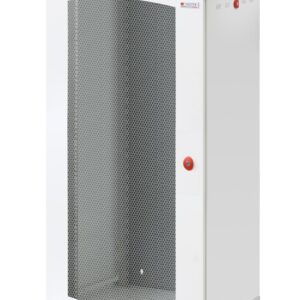 Armadio Rack 19'' a muro 22U sezione unica P 600mm Porta Grigliata Bianco TECHLY PROFESSIONAL