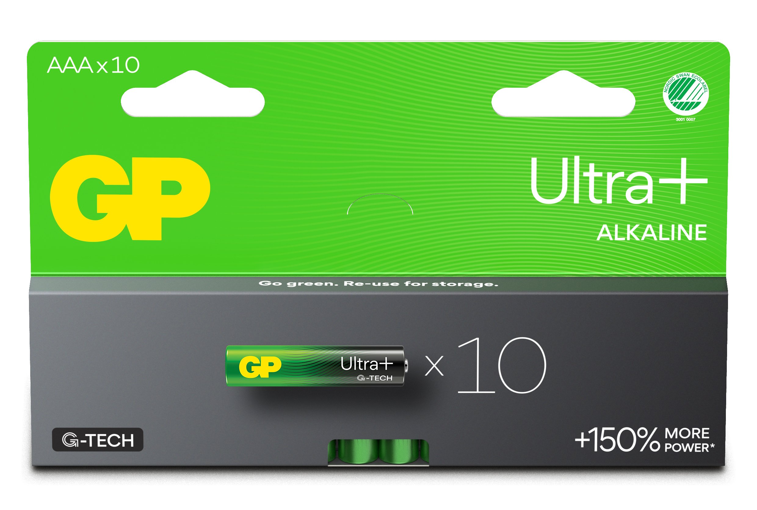 Confezione 10 Batterie GP Ultra Plus Alcaline Ministilo AAA 24AUP/LR03 GP BATTERIES