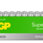 Confezione 20 Batterie GP Super Alcaline Ministilo AAA 24A/LR03 GP BATTERIES