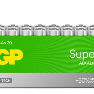 Confezione 20 Batterie GP Super Alcaline Ministilo AAA 24A/LR03 GP BATTERIES