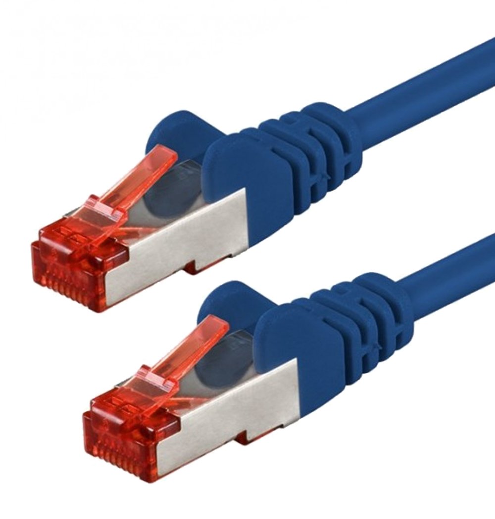Cavo di rete Patch in rame Cat. 6 Blu SFTP LSZH 1m GOOBAY