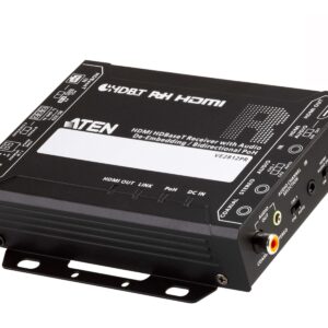 Ricevitore HDBaseT HDMI con de-embedding Audio PoH Bidirezionale 4K 100m, VE2812PR ATEN