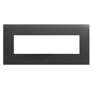 Placca Serie Smart44 in Metallo 7 Moduli Grigio AVE