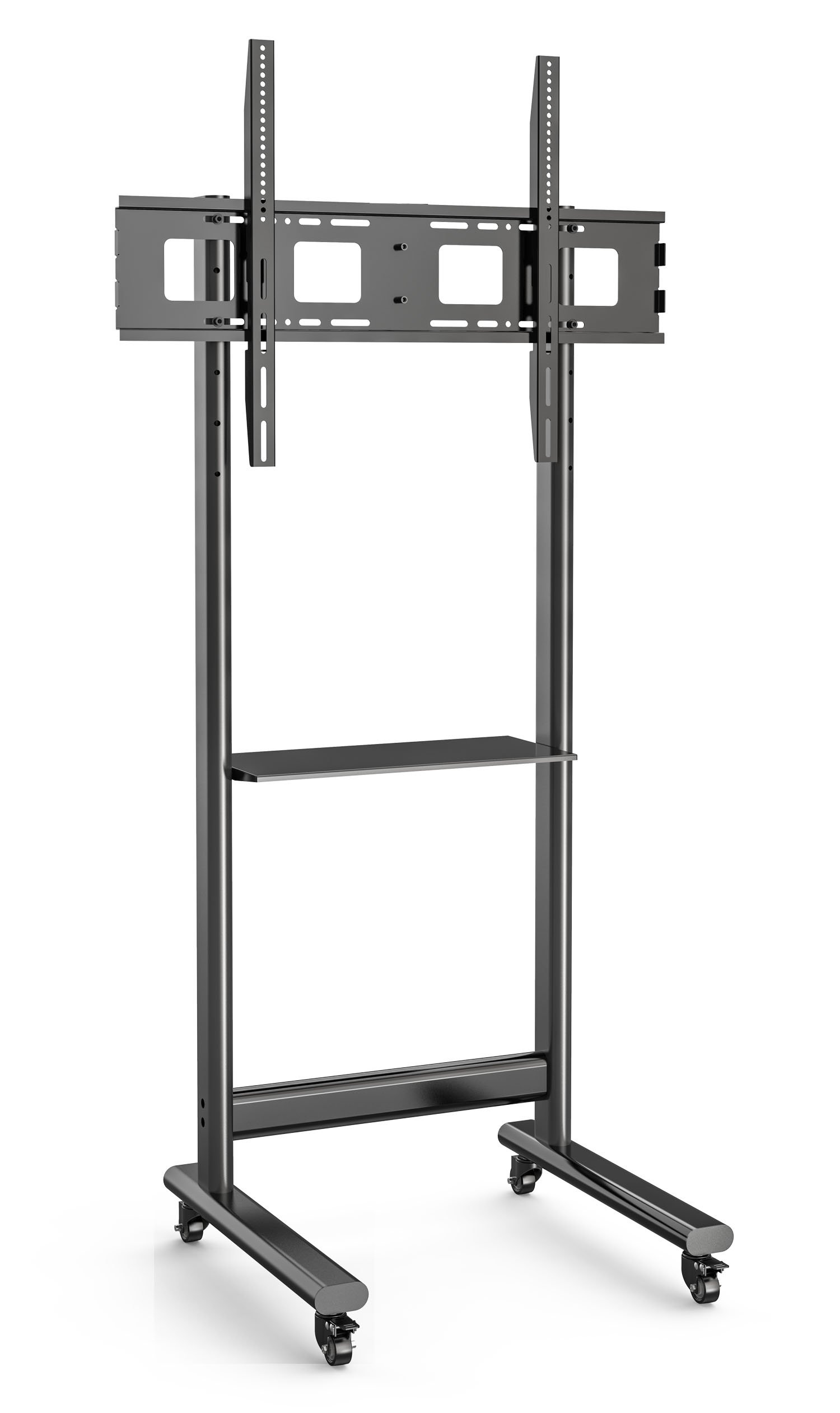 Supporto da Pavimento TV LCD/LED 50-90'' Altezza Regolabile con Mensola TECHLY