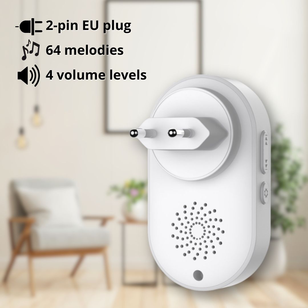 Ricevitore Aggiuntivo Campanello Wireless fino a 180m TECHLY - immagine 3