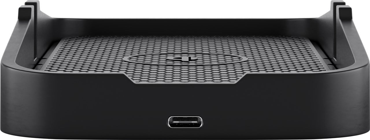 Caricatore Smartphone Qi Wireless da Auto 15W Silicone Nero GOOBAY - immagine 3