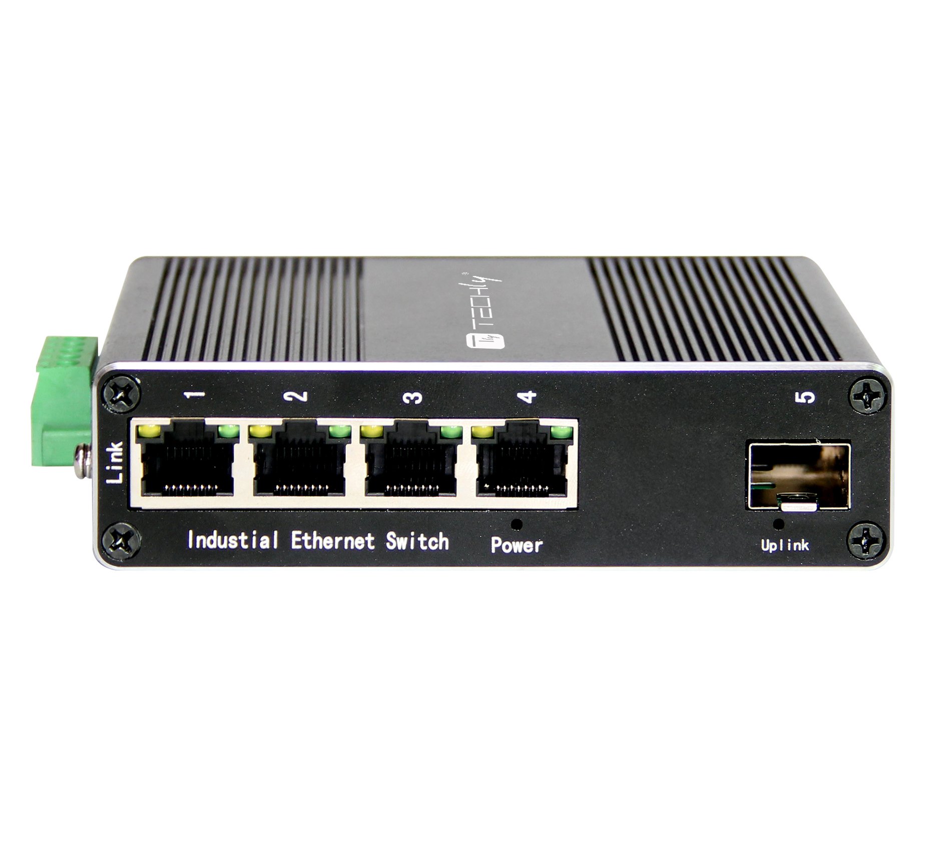Convertitore Ethernet Industriale Gigabit 4 porte RJ45 a 1 porta SFP Non Gestito TECHLY PROFESSIONAL - immagine 3