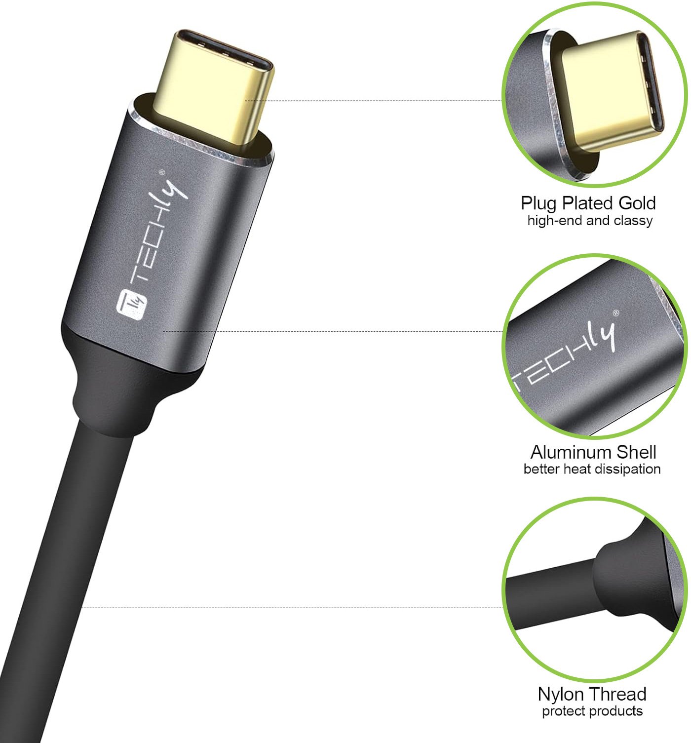 Video Grabber HDMI 4K@30Hz a USB-C™ 3.2 TECHLY - immagine 3