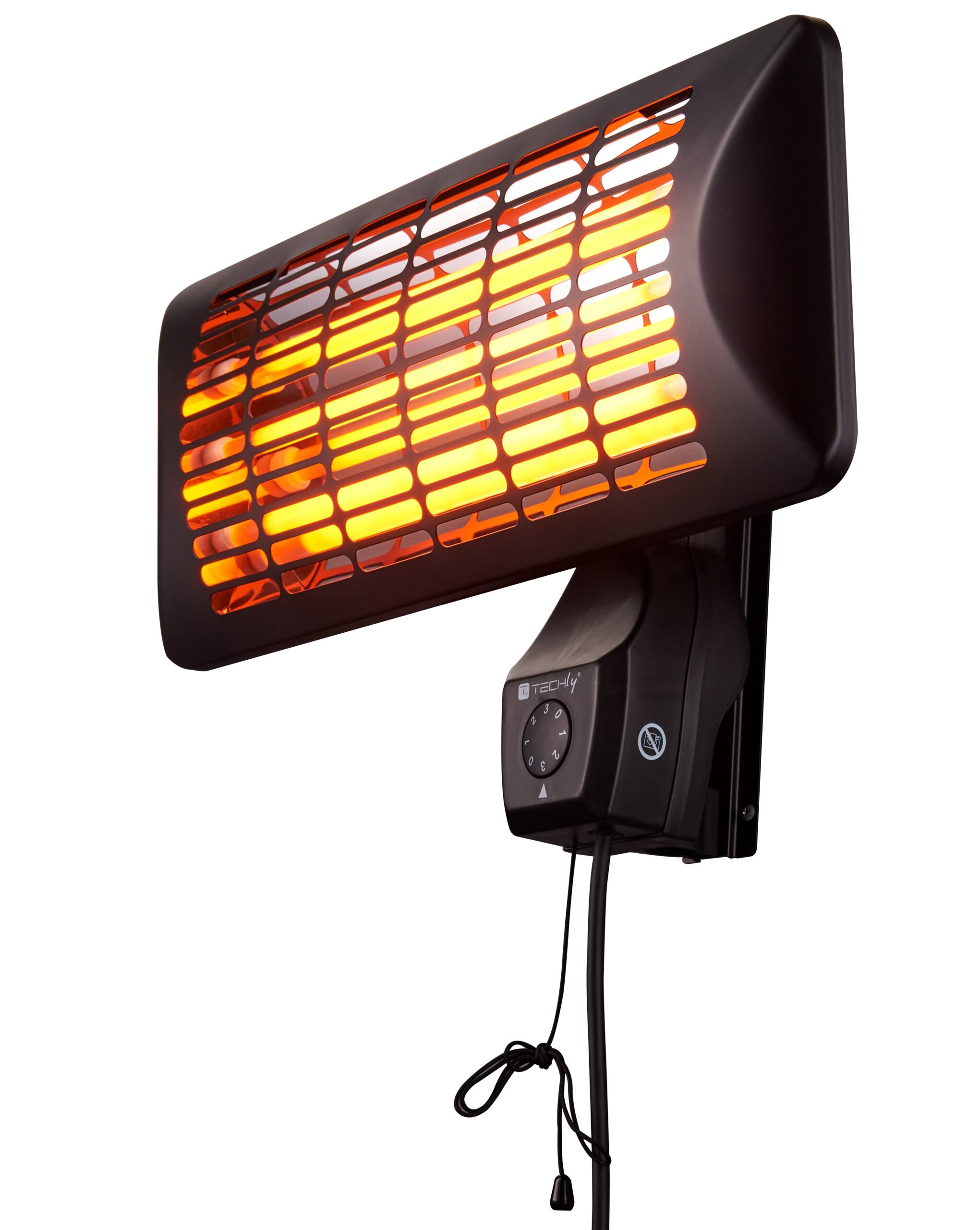 Stufetta da Parete al Quarzo per Interno Esterno IP24 2400W TECHLY - immagine 4