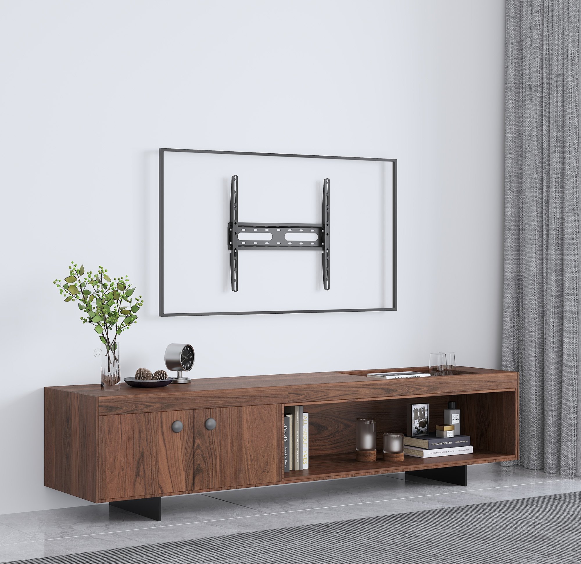 Staffa a Muro Fissa Low-Profile per TV 32-55'' MANHATTAN - immagine 5